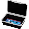 imageIts Academic Flexi Storage Box Folding Collapsible and Adjustable for Pencils Supplies and More Purple 23135Black