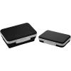 imageIts Academic Flexi Storage Box Folding Collapsible and Adjustable for Pencils Supplies and More Purple 23135Black