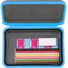 imageIts Academic Flexi Storage Box Folding Collapsible and Adjustable for Pencils Supplies and More Purple 23135Blue