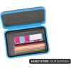 imageIts Academic Flexi Storage Box Folding Collapsible and Adjustable for Pencils Supplies and More Purple 23135Blue