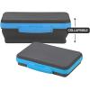 imageIts Academic Flexi Storage Box Folding Collapsible and Adjustable for Pencils Supplies and More Purple 23135Blue