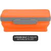 imageIts Academic Flexi Storage Box Folding Collapsible and Adjustable for Pencils Supplies and More Purple 23135Orange