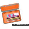 imageIts Academic Flexi Storage Box Folding Collapsible and Adjustable for Pencils Supplies and More Purple 23135Orange