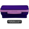imageIts Academic Flexi Storage Box Folding Collapsible and Adjustable for Pencils Supplies and More Purple 23135Purple