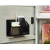 imageLockerMate Magnetic Pencil Holder Locker Organizer with 3 Mesh Storage Compartments BlackBlack