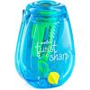 imageBostitch Office Pencil Sharpener TwistNSharp Colored Manual Small Sharpeners Hand Held 6 Pack Covered Single Hole Lime Green Blue and Red Color Portable Handheld with Cover for Kids