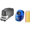 imageBostitch Impulse 30 Sheet Stapler and Stanley Bostitch Heavy Duty Electric Pencil Sharpener BundleBlack