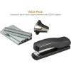 imageBostitch HalfStrip Desktop Stapler Kit with Staple Remover and Staples Black 606BLKPPFull Strip Desktop Stapler Pack