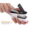 imageBostitch Office 20 Sheet Stapler Include 210 Staples Small Stapler Size Fits into The Palm of Your Hand White KTB150WHITE