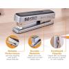 imageBostitch Titan Heavy Duty Metal Stapler 50 Sheet Capacity with 1250 Staples and Ergonomic Staple Remover Jam Free Stapling Full Strip Stapler for Desk Office and Classroom BlackSilver