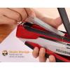 imageBostitch Office InPower SpringPowered Premium Desktop Stapler  One Finger No Effort RedSilver 1117