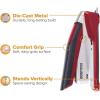 imageBostitch Office InPower SpringPowered Premium Desktop Stapler  One Finger No Effort RedSilver 1117