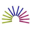 imageIts Academic Flexi Rulers 12 Inches and 30 Cms Flexible Plastic Straight Edges Perfect for Teachers Classrooms 3 Bright Colors 12 PackPinkBlueGreen
