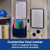 imageLockerMate 7Piece Locker Organizer Kit Includes Locker Shelf Mirror Whiteboard Storage Cup ampamp Dry Erase Marker  BlackBlue