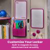 imageLockerMate 7Piece Locker Organizer Kit Includes Locker Shelf Mirror Whiteboard Storage Cup ampamp Dry Erase Marker  BlackPink