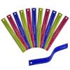 imageIts Academic Flexi Rulers 12 Inches and 30 Cms Flexible Plastic Straight Edges Perfect for Teachers Classrooms 3 Bright Colors 12 PackPinkBlueGreen