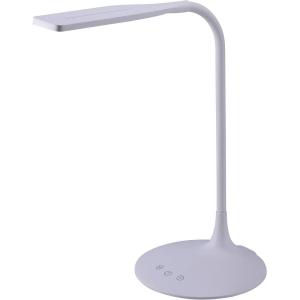 imageBLACKDECKER PureOptics LED VLED1820BD Battery LED Desk Lamp Dimmable with Adjustable Color Temperature 4 Hour Battery Life Rechargeable Reduces Eyestrain WhiteCircle Base