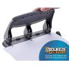 imageBostitch Office EZ Squeeze 40 Sheet 3Hole Punch Heavy Duty BlackGray