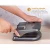 imageBostitch Office EZ Squeeze 40 Sheet 3Hole Punch Heavy Duty BlackGray