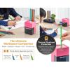 imageBostitch Konnect Rechargeable Pencil Sharpener USBC AutoStop Helical Cutter Portable Electric Sharpener for No2Colored Pencils Home Office Classroom PinkPink