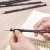 imageBostitch WoodCased Pencil Plus Retractable Eraser American Cedar Wood 2 HB Round Matte Black Presharpened Six PackTen Pack