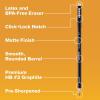 imageBostitch WoodCased Pencil Plus Retractable Eraser American Cedar Wood 2 HB Round Matte Black Presharpened Six PackTen Pack