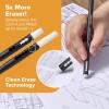 imageBostitch WoodCased Pencil Plus Retractable Eraser American Cedar Wood 2 HB Round Matte Black Presharpened Six PackTen Pack