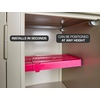 image:imageIts Academic LockerMate AdjustAShelf Locker Shelf Easy to Use Extends to Fit Your Locker BluePink