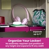 image:imageLockerMate AdjustAShelf 6Piece Locker Accessories Set Extends to Fit Your Locker Includes Storage Drawer Mirror Whiteboard Storage Cup Navy Blue 50924KITNVYPink