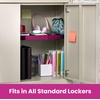 image:imageLockerMate AdjustAShelf 6Piece Locker Accessories Set Extends to Fit Your Locker Includes Storage Drawer Mirror Whiteboard Storage Cup Navy Blue 50924KITNVYPink