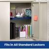 image:imageLockerMate AdjustAShelf 6Piece Locker Accessories Set Extends to Fit Your Locker Includes Storage Drawer Mirror Whiteboard Storage Cup Navy Blue 50924KITNVYBlue