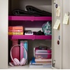 image:imageLockerMate AdjustAShelf 6Piece Locker Accessories Set Extends to Fit Your Locker Includes Storage Drawer Mirror Whiteboard Storage Cup Navy Blue 50924KITNVYPink