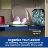 image:imageLockerMate AdjustAShelf 6Piece Locker Accessories Set Extends to Fit Your Locker Includes Storage Drawer Mirror Whiteboard Storage Cup Navy Blue 50924KITNVYBlue