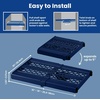 image:imageLockerMate AdjustAShelf 6Piece Locker Accessories Set Extends to Fit Your Locker Includes Storage Drawer Mirror Whiteboard Storage Cup Navy Blue 50924KITNVYBlue