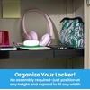 image:imageLockerMate AdjustAShelf 6Piece Locker Accessories Set Extends to Fit Your Locker Includes Storage Drawer Mirror Whiteboard Storage Cup Navy Blue 50924KITNVYBlack