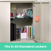 image:imageLockerMate AdjustAShelf 6Piece Locker Accessories Set Extends to Fit Your Locker Includes Storage Drawer Mirror Whiteboard Storage Cup Navy Blue 50924KITNVYBlack