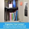 image:imageLockerMate AdjustAShelf Locker Shelf amp Organizer Extends to Fit Your Locker Includes Storage Drawer BlackBlack