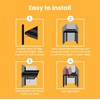 image:imageLockerMate AdjustAShelf Locker Shelf amp Organizer Extends to Fit Your Locker Includes Storage Drawer BlackBlack