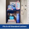 image:imageLockerMate AdjustAShelf Locker Shelf amp Organizer Extends to Fit Your Locker Includes Storage Drawer BlackBlue