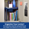 image:imageLockerMate AdjustAShelf Locker Shelf amp Organizer Extends to Fit Your Locker Includes Storage Drawer BlackBlue