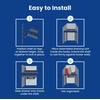 image:imageLockerMate AdjustAShelf Locker Shelf amp Organizer Extends to Fit Your Locker Includes Storage Drawer BlackBlue