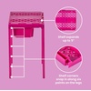 image:imageLockerMate AdjustAShelf Locker Shelf amp Organizer Extends to Fit Your Locker Includes Storage Drawer BlackPink