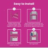 image:imageLockerMate AdjustAShelf Locker Shelf amp Organizer Extends to Fit Your Locker Includes Storage Drawer BlackPink