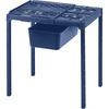 image:imageLockerMate AdjustAShelf Locker Shelf amp Organizer Extends to Fit Your Locker Includes Storage Drawer BlackBlue
