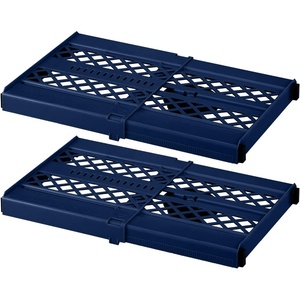 image:imageLockerMate AdjustAShelf 6Piece Locker Accessories Set Extends to Fit Your Locker Includes Storage Drawer Mirror Whiteboard Storage Cup Navy Blue 50924KITNVYBlue