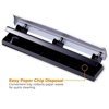 image:imageBostitch 3 Hole Paper Punch 15 Sheet Capacity Metal Office Hole Puncher with Chip Tray NonSlip Base 932 Holes Perfect for Binders School Home amp Office Gold1 Pack
