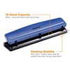 image:imageBostitch 3 Hole Paper Punch 15 Sheet Capacity Metal Office Hole Puncher with Chip Tray NonSlip Base 932 Holes Perfect for Binders School Home amp Office Gold1 Pack