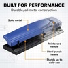 image:imageBostitch 3 Hole Paper Punch 15 Sheet Capacity Metal Office Hole Puncher with Chip Tray NonSlip Base 932 Holes Perfect for Binders School Home amp Office Gold1 Pack