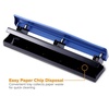 image:imageBostitch 3 Hole Paper Punch 15 Sheet Capacity Metal Office Hole Puncher with Chip Tray NonSlip Base 932 Holes Perfect for Binders School Home amp Office Gold1 Pack