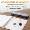image:imageBostitch 3 Hole Paper Punch 15 Sheet Capacity Metal Office Hole Puncher with Chip Tray NonSlip Base 932 Holes Perfect for Binders School Home amp Office Gold1 Pack